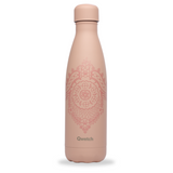 Qwetch Flaska úr einangruðu, riðfríu stáli - bleik blúnda - heitt/kalt  500 ml