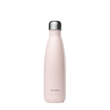 Qwetch Flaska úr einangruðu, riðfríu stáli - Pastel bleik - 500 ml