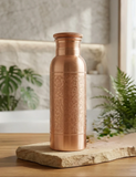 Handunnin Koparflaska með mandalamynstri - 600 ml