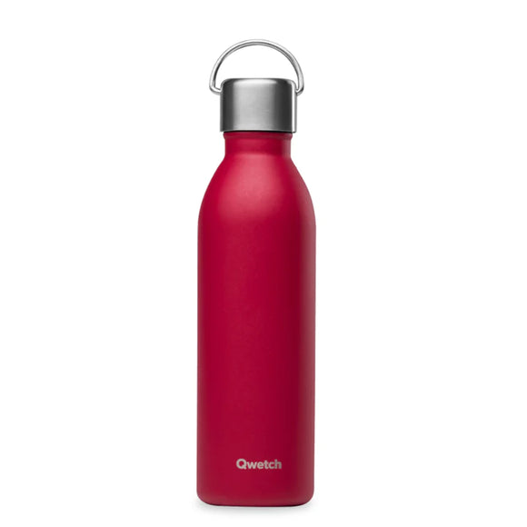 Qwetch Active Drykkjarflaska 600 ml. rauð f.  Heitt/kalt