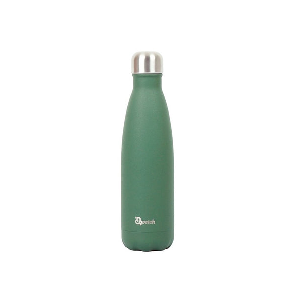 Qwetch Flaska úr einangruðu, riðfríu stáli - Granít kakí  - 500 ml
